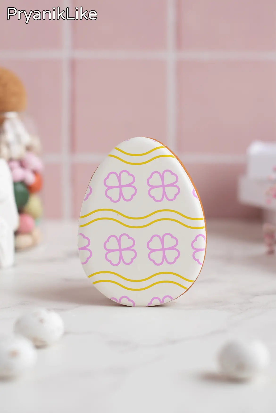 Пряник Пасхальное яйцо (гжель и геометрия)